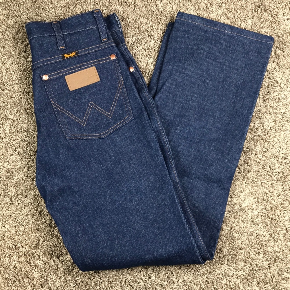 Cowboy Cut Wrangler Jeans, Vintage Dark Wash